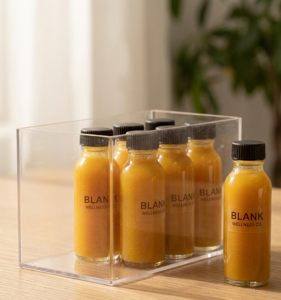 Ginger Turmeric Immunity Shots (8 Pack) – Cold-Pressed Wellness Boost