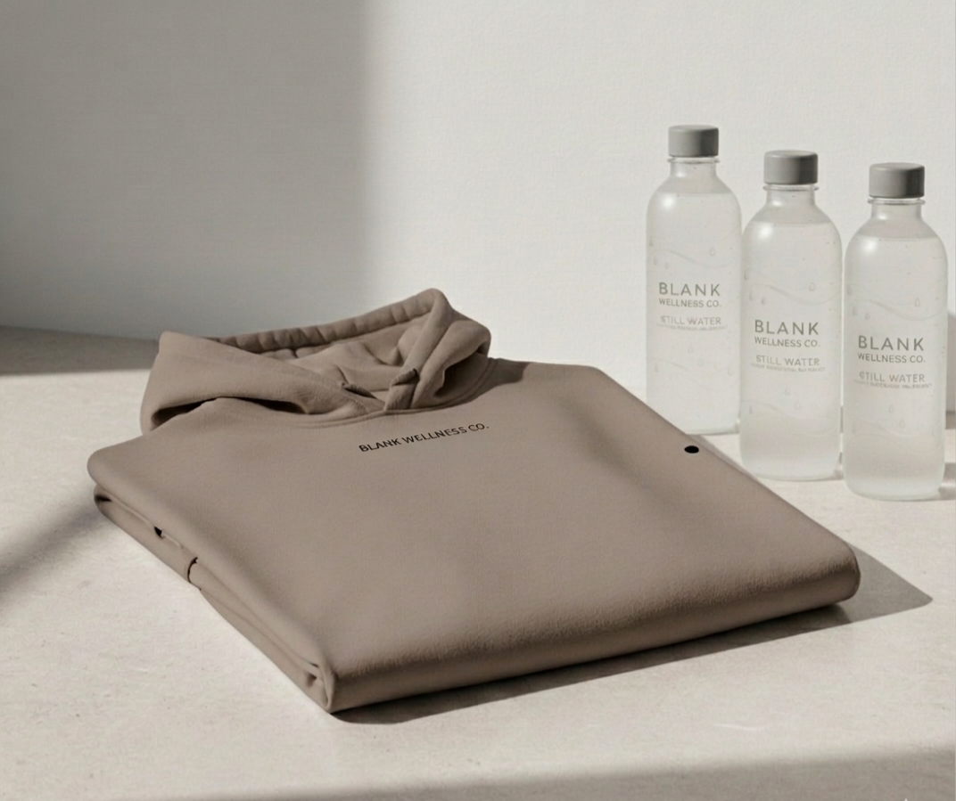 Premium Minimalist Oversized Hoodie | Blank Wellness Co