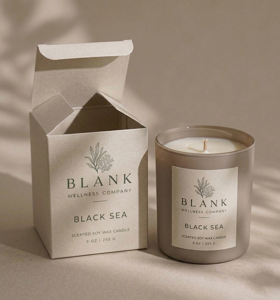 Black Sea Soy Wax Candle | Blank Wellness Company