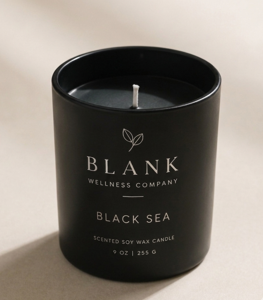 Black Sea Soy Wax Candle | Blank Wellness Company