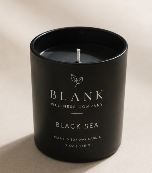 Black Sea Soy Wax Candle | Blank Wellness Company