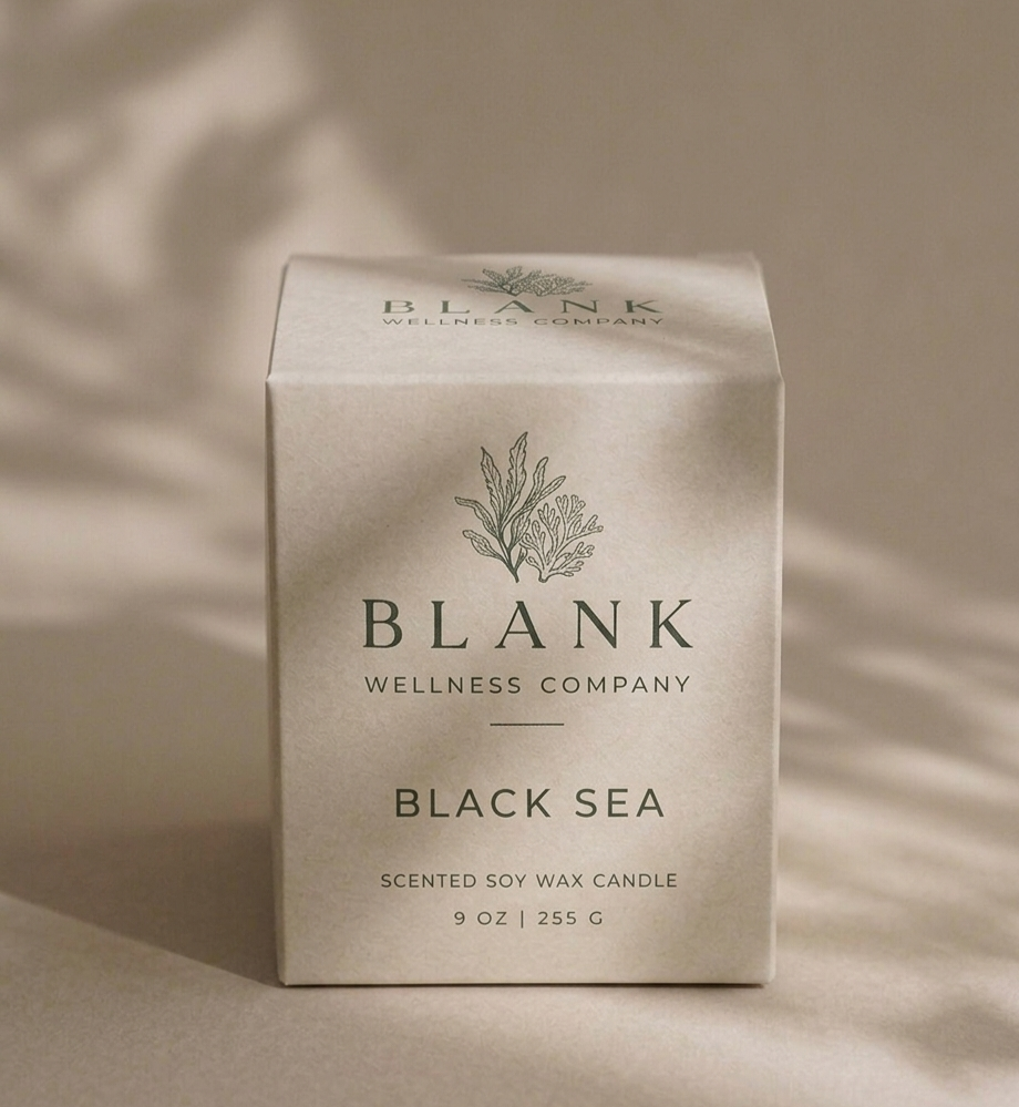 Black Sea Soy Wax Candle | Blank Wellness Company