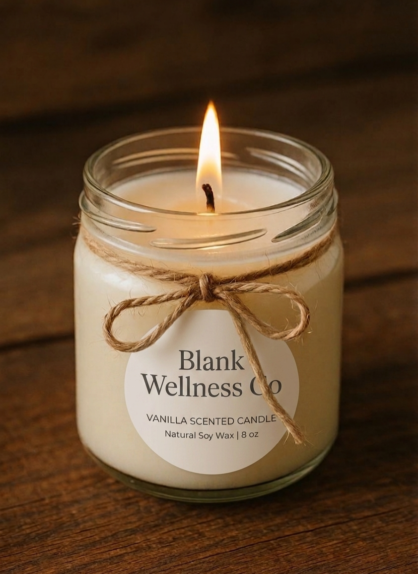 Blank Wellness Co. Vanilla Scented Candle