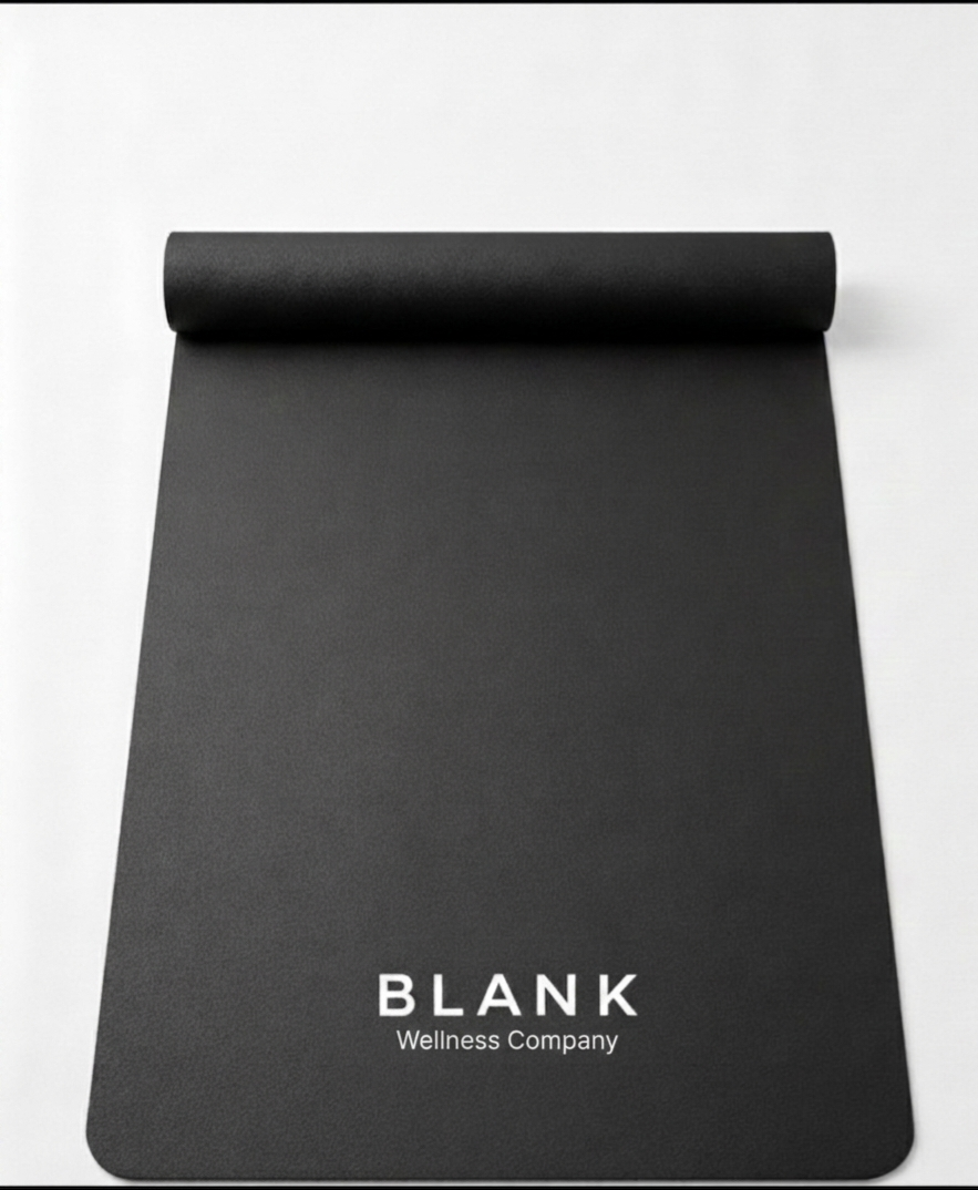 Premium Black Wellness Yoga Mat | Blank Wellness Company