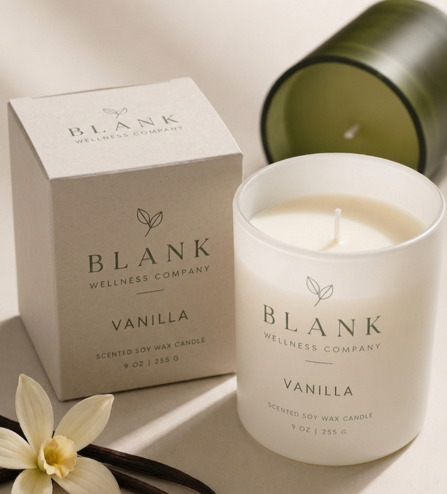 Vanilla Soy Wax Candle | Blank Wellness Company