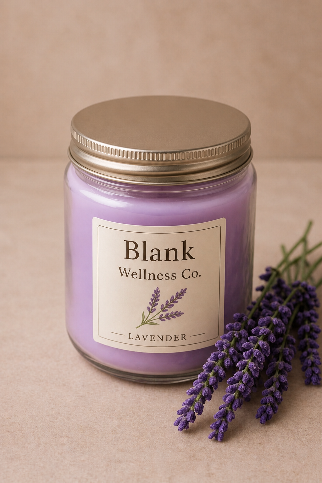 Lavender Calm & Wellness Aromatherapy Candle