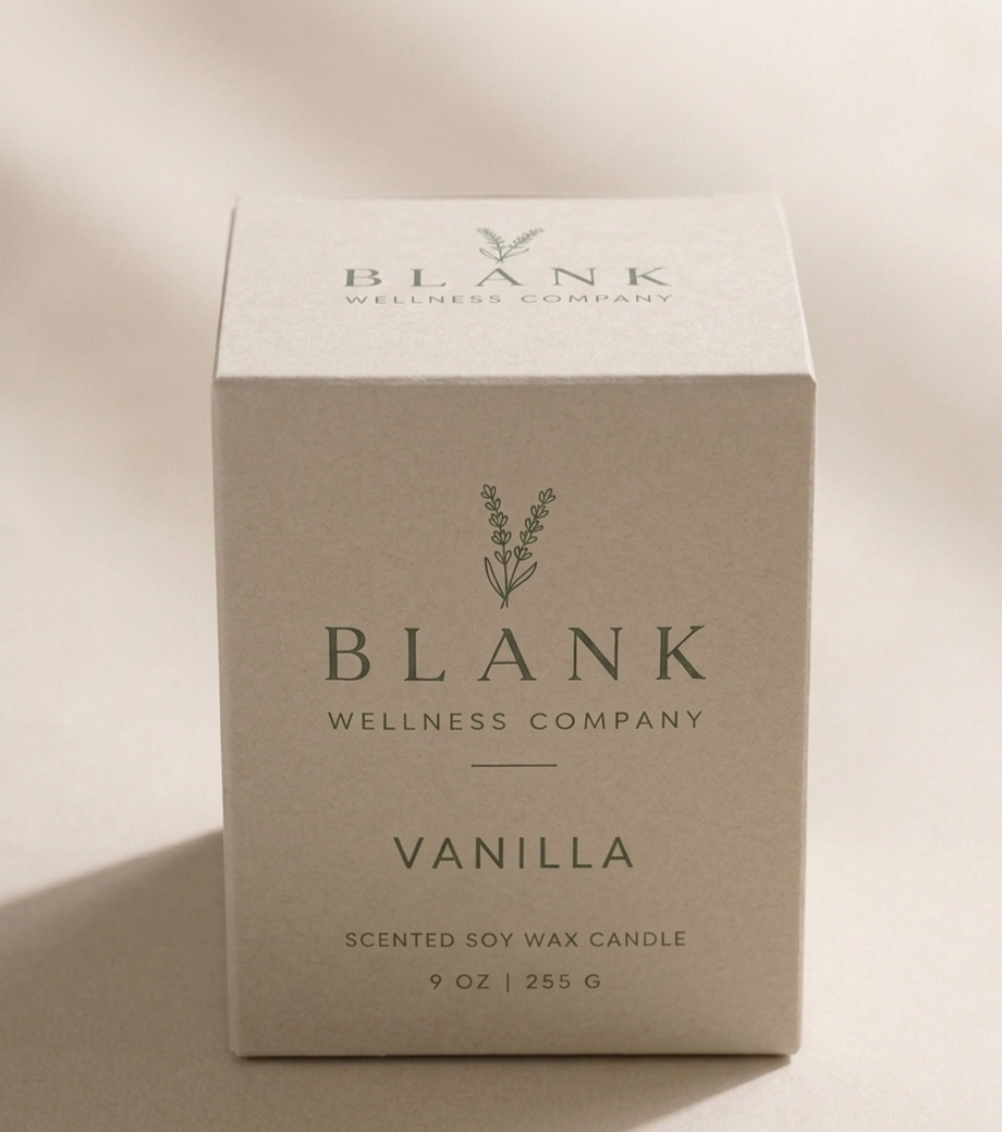 Vanilla Soy Wax Candle | Blank Wellness Company