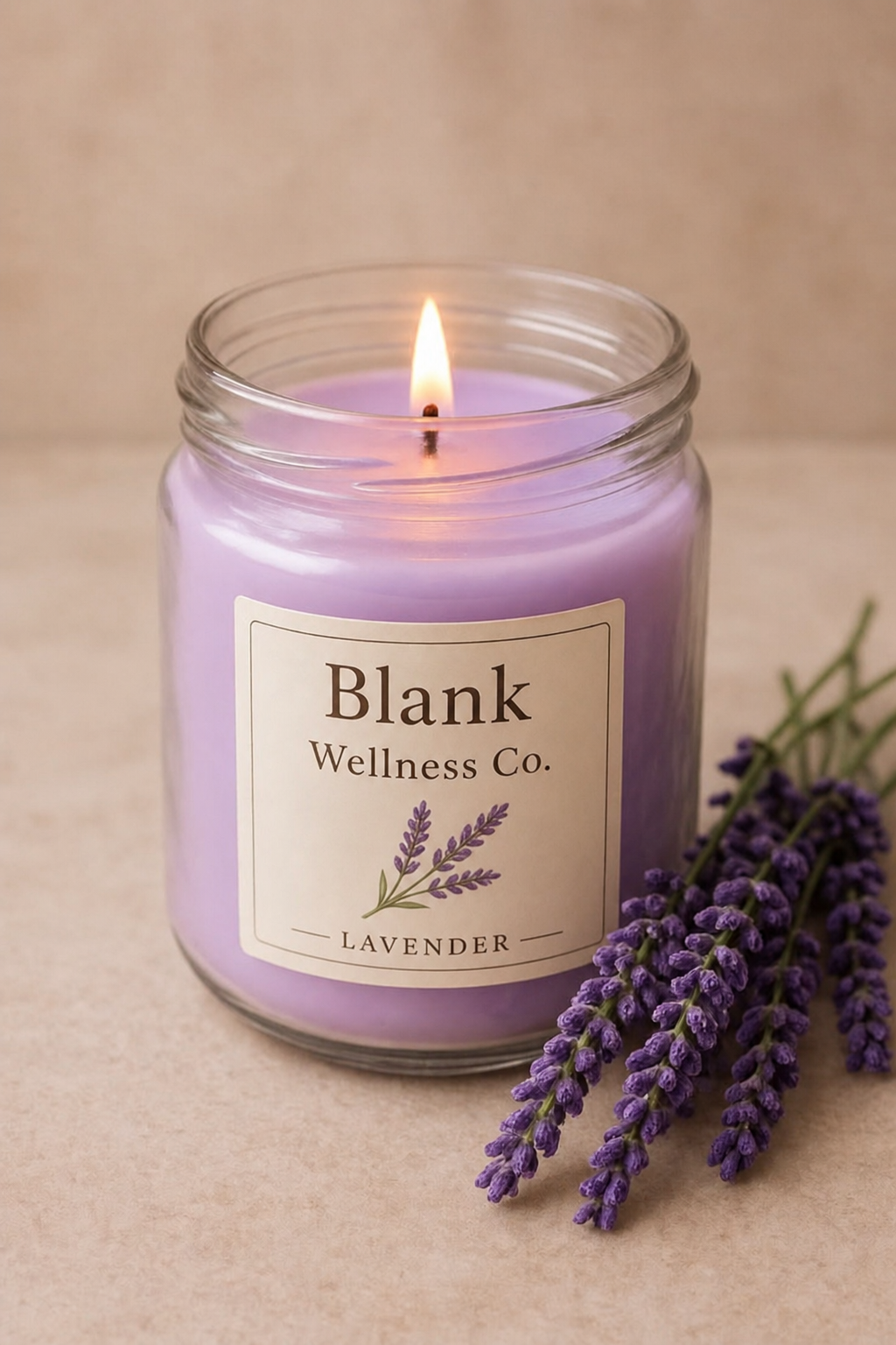 Lavender Calm & Wellness Aromatherapy Candle